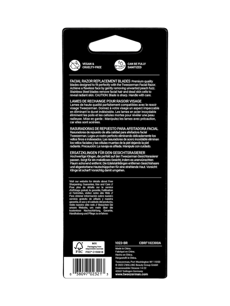 Tweezerman Facial Razor Replacement Blade - Image 2 of 4