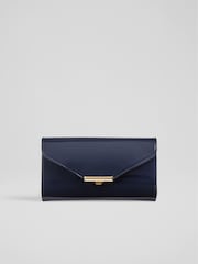 LK Bennett Blue Lucy Envelope Clutch - Image 2 of 4