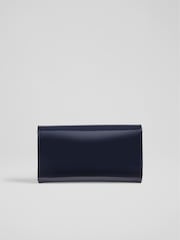 LK Bennett Blue Lucy Envelope Clutch - Image 3 of 4