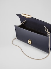 LK Bennett Blue Lucy Envelope Clutch - Image 4 of 4
