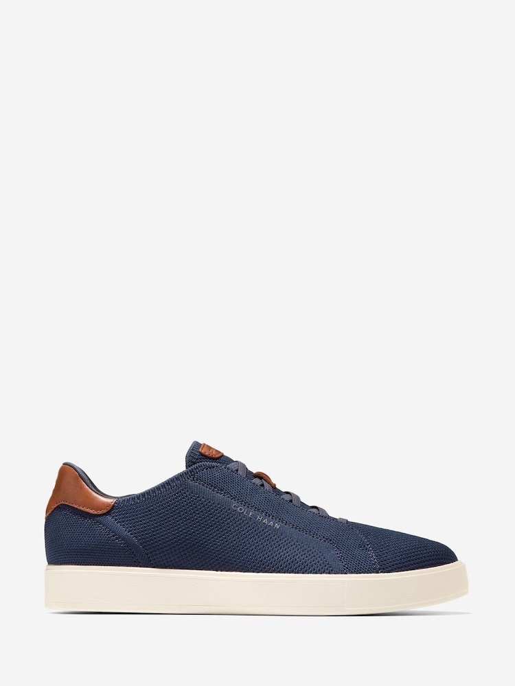 Cole Haan Blue Grandpro Luxe Stitchlite Trainers - Image 1 of 6 Cole Haan Blue Grandpro Luxe Stitchlite Trainers - Image 1 of 6