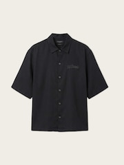 AllSaints Black Circe Short Sleeve Shirt - Image 6 of 6