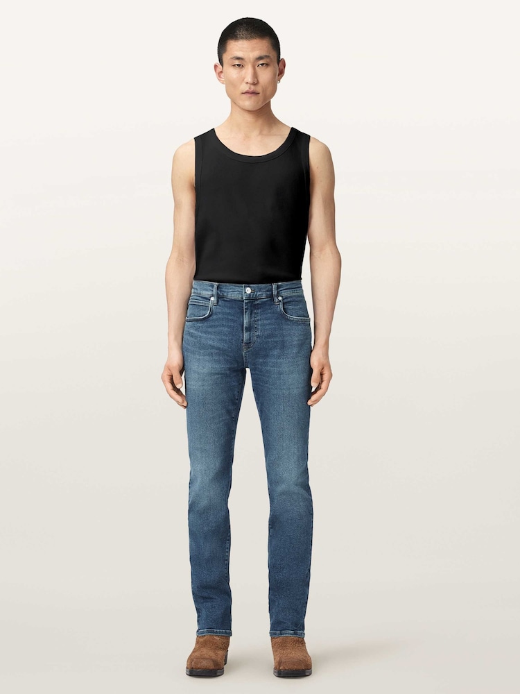 AllSaints Blue Sid Ultra Jeans - Image 1 of 8