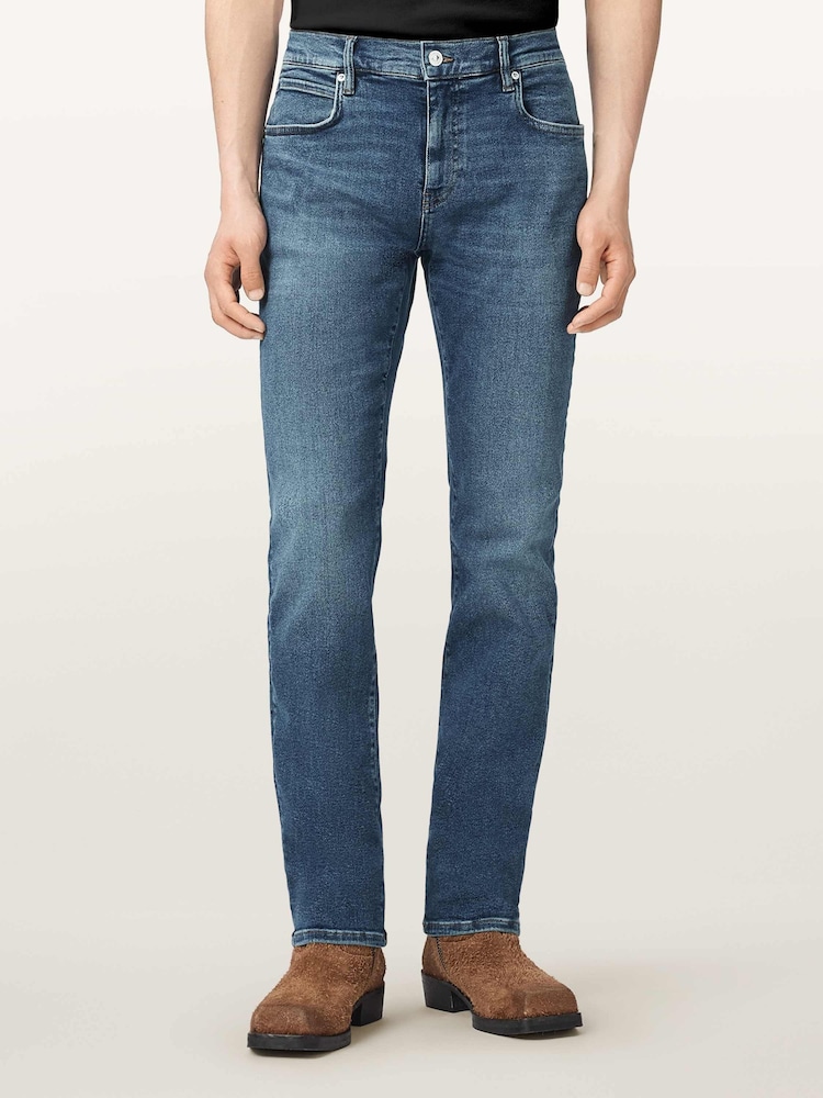 AllSaints Blue Sid Ultra Jeans - Image 2 of 8