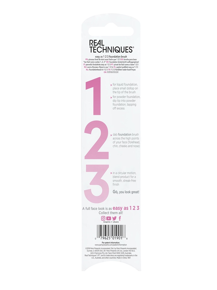 Real Techniques Easy as 1,2,3 Foundation Makeup Brush - Image 4 of 4
