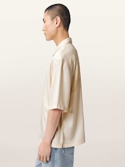 AllSaints White Circe Short Sleeve Shirt - Image 4 of 7