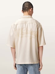 AllSaints White Circe Short Sleeve Shirt - Image 5 of 7