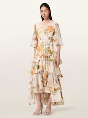 AllSaints White Camellia Dress - Image 1 of 7