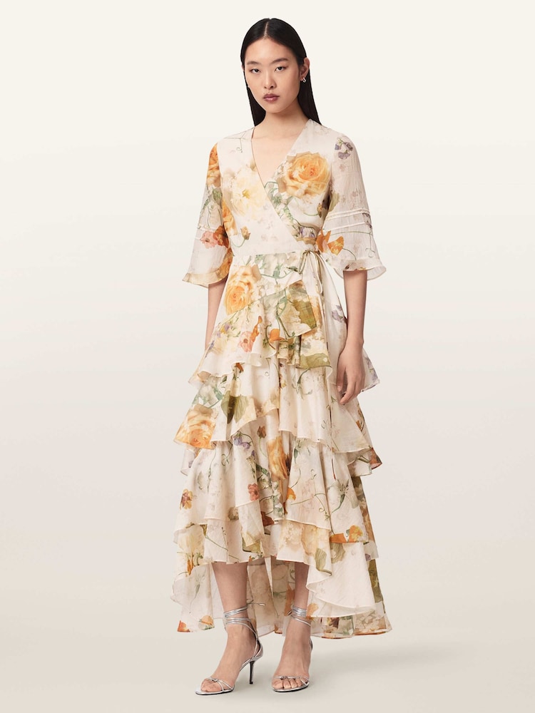 AllSaints White Camellia Dress - Image 1 of 7