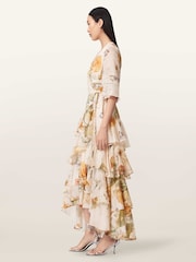 AllSaints White Camellia Dress - Image 6 of 7