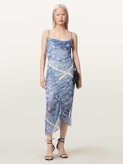 AllSaints Blue Ulla Dress - Image 1 of 6
