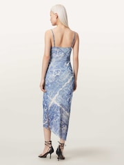 AllSaints Blue Ulla Dress - Image 3 of 6
