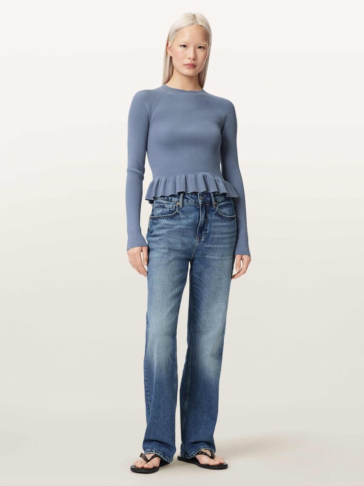 AllSaints Blue JAS Jumper - Image 2 of 7