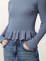 AllSaints Blue JAS Jumper - Image 3 of 7