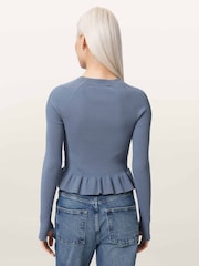 AllSaints Blue JAS Jumper - Image 5 of 7