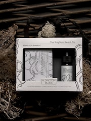 The Brighton Beard Co. Aldington Blues Cleansing Beard Oil and Shampoo Gift Set - Image 3 of 3