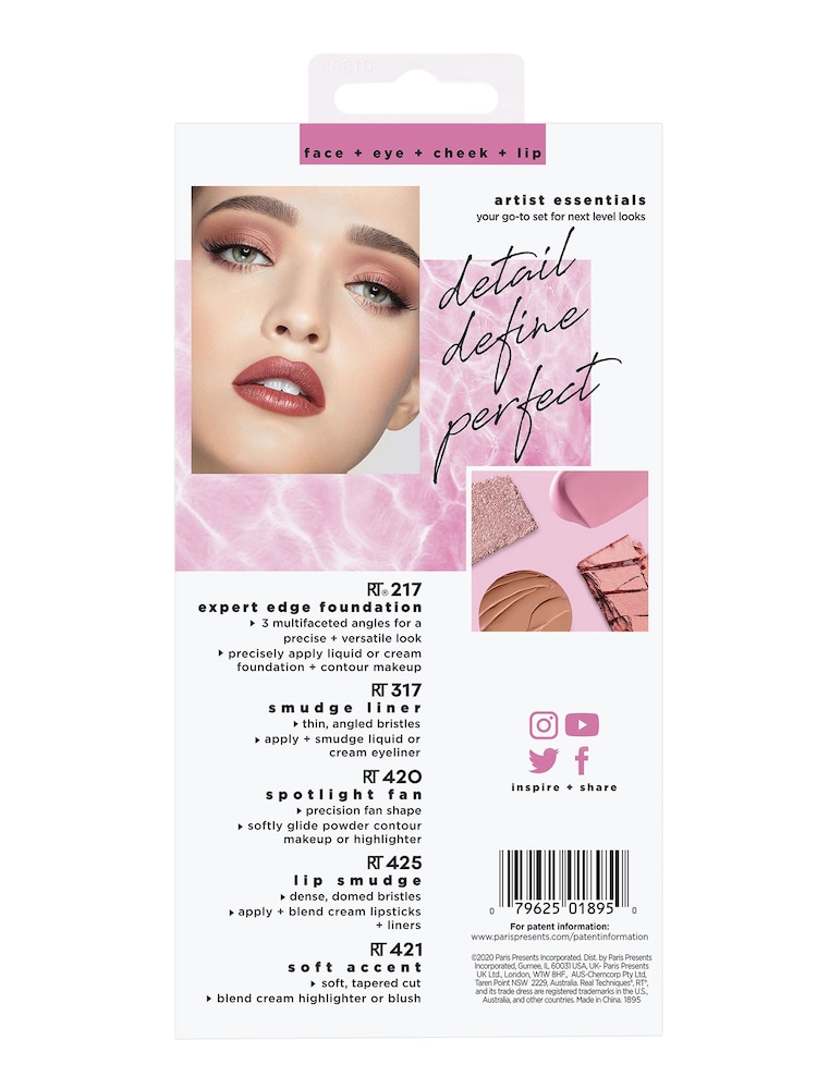 Real Techniques Artists Essentials Makeup Brush Set - (Worth £40) - Image 3 of 3