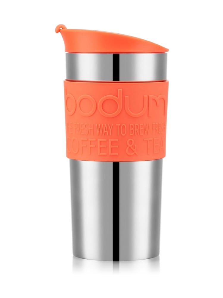 Bodum Bright Coral Small Travel Mug 0.35L - Image 1 of 1 Bodum Bright Coral Small Travel Mug 0.35L - Image 1 of 1