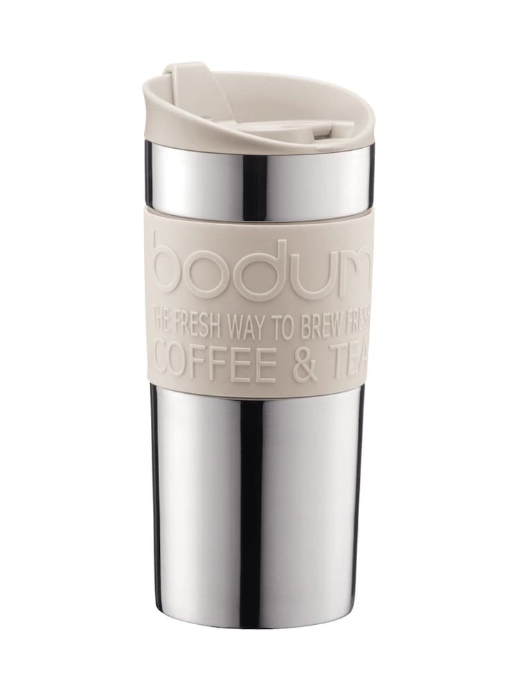 Bodum Off White Small Travel Mug 0.35L - Image 1 of 1 Bodum Off White Small Travel Mug 0.35L - Image 1 of 1