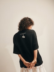 Rockett St George Black 100% Cotton Disco T-Shirt - Image 5 of 7