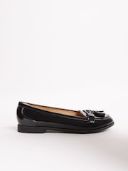 Lipsy Patent čevlji s plosko peto/brez pete Tassel mokasini - Slika 4 iz 4