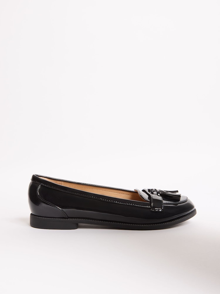 Lipsy Patent čevlji s plosko peto/brez pete Tassel mokasini - Slika 4 iz 4 Lipsy Patent čevlji s plosko peto/brez pete Tassel mokasini - Slika 4 iz 4