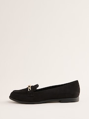 Lipsy Čevlji s plosko peto/brez pete Slip On Chain Trim umetni semiš mokasini - Slika 5 iz 5