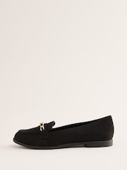 Lipsy Čevlji s plosko peto/brez pete Slip On Chain Trim umetni semiš mokasini - Slika 5 iz 5