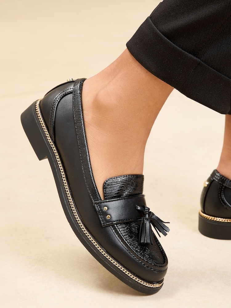 Lipsy Čevlji s plosko peto/brez pete Slip On Tassel mokasini - Slika 2 iz 5 Lipsy Čevlji s plosko peto/brez pete Slip On Tassel mokasini - Slika 2 iz 5