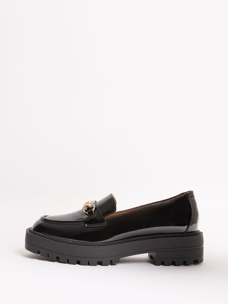 Mocassins Lipsy en similicuir à mors vernis épais - Image 4 of 4