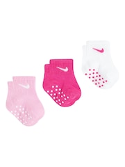 Beli črtasti - Nike mlajši otroci Gripper nogavice 3 Pack - Slika 2 iz 7