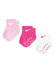 Beli črtasti - Nike mlajši otroci Gripper nogavice 3 Pack - Slika 3 iz 7