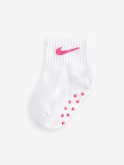 Beli črtasti - Nike mlajši otroci Gripper nogavice 3 Pack - Slika 4 iz 7