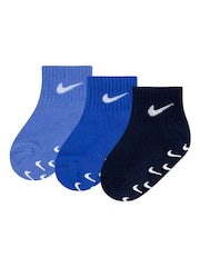 Nike Blue Polar Infant Gripper Socks 3 Pack - Image 5 of 5