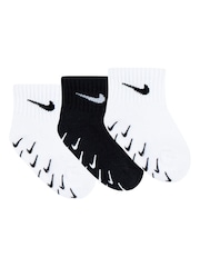 Nike White Infant Gripper Socks 3 Pack - Image 1 of 5