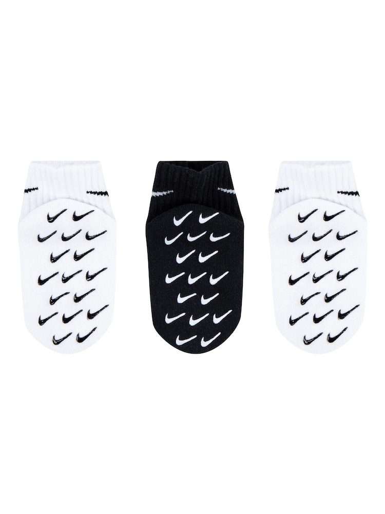 Nike White Infant Gripper Socks 3 Pack - Image 2 of 5