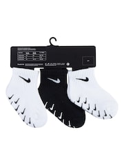 Nike White Infant Gripper Socks 3 Pack - Image 3 of 5