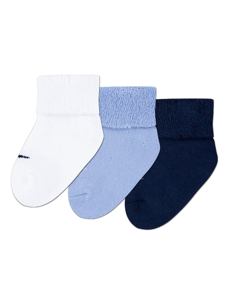 Nike Cobalt Blue Infant Cuffed Socks 6 Pack - Image 2 of 4