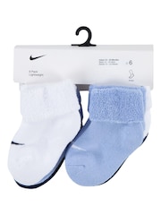 Nike Cobalt Blue Infant Cuffed Socks 6 Pack - Image 3 of 4