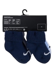 Nike Cobalt Blue Infant Cuffed Socks 6 Pack - Image 4 of 4