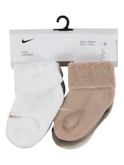 Nike Natural Sail Infant Cuffed Socks 6 Pack - Image 4 of 4