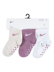 Sliv vijolična - Nike mlajši otroci Gripper nogavice 3 Pack - Slika 3 iz 5