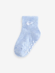 Nike Cobalt Blue Heather Infant Gripper Socks 3 Pack - Image 5 of 7