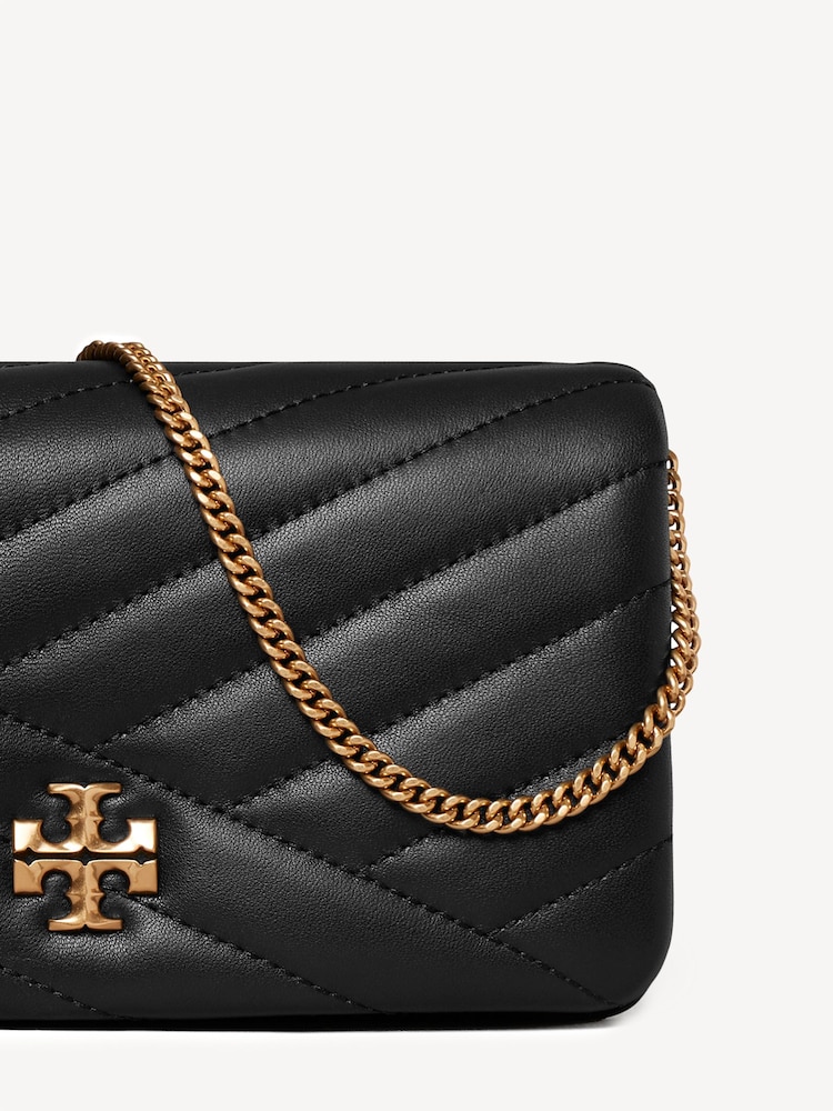Tory Burch Black Kira Chevron Chain Wallet - Image 6 of 6