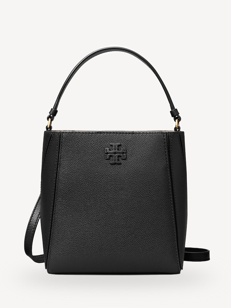 Tory Burch Black McGraw Small Bucket Bag - Image 1 of 8