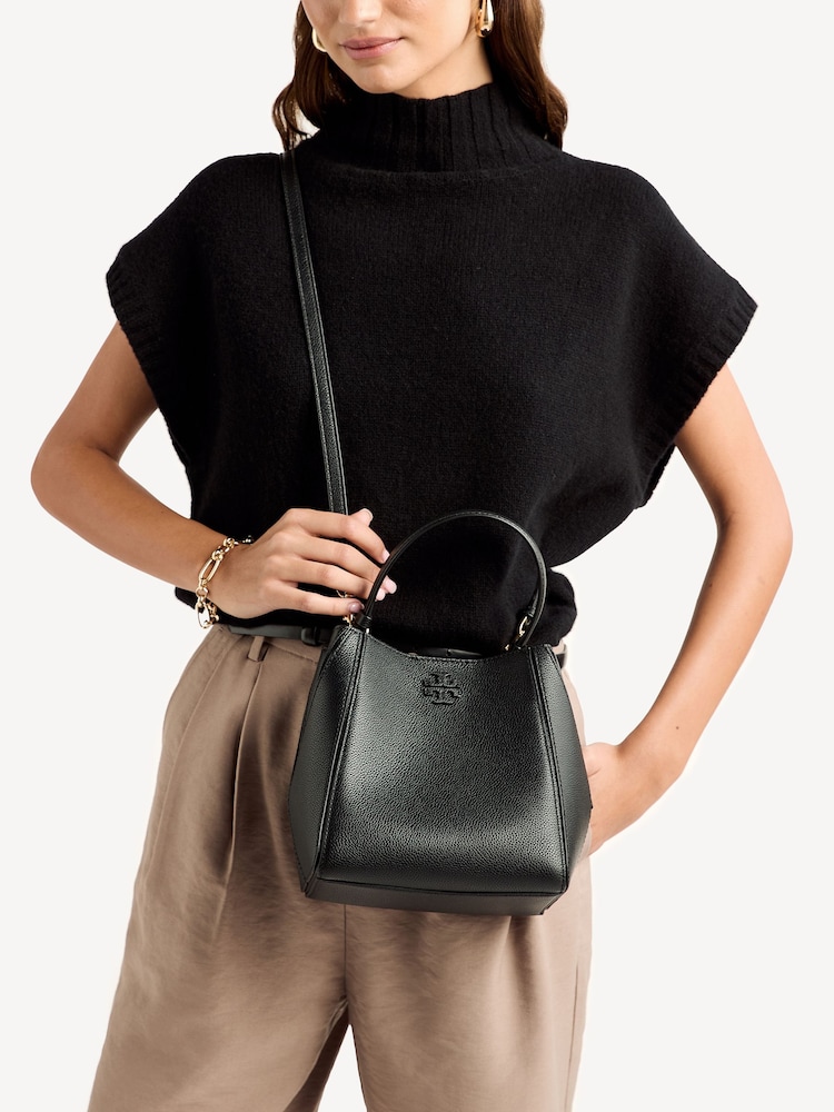 Tory Burch Black McGraw Small Bucket Bag - Image 2 of 8