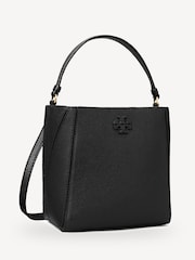 Tory Burch Black McGraw Small Bucket Bag - Image 6 of 8