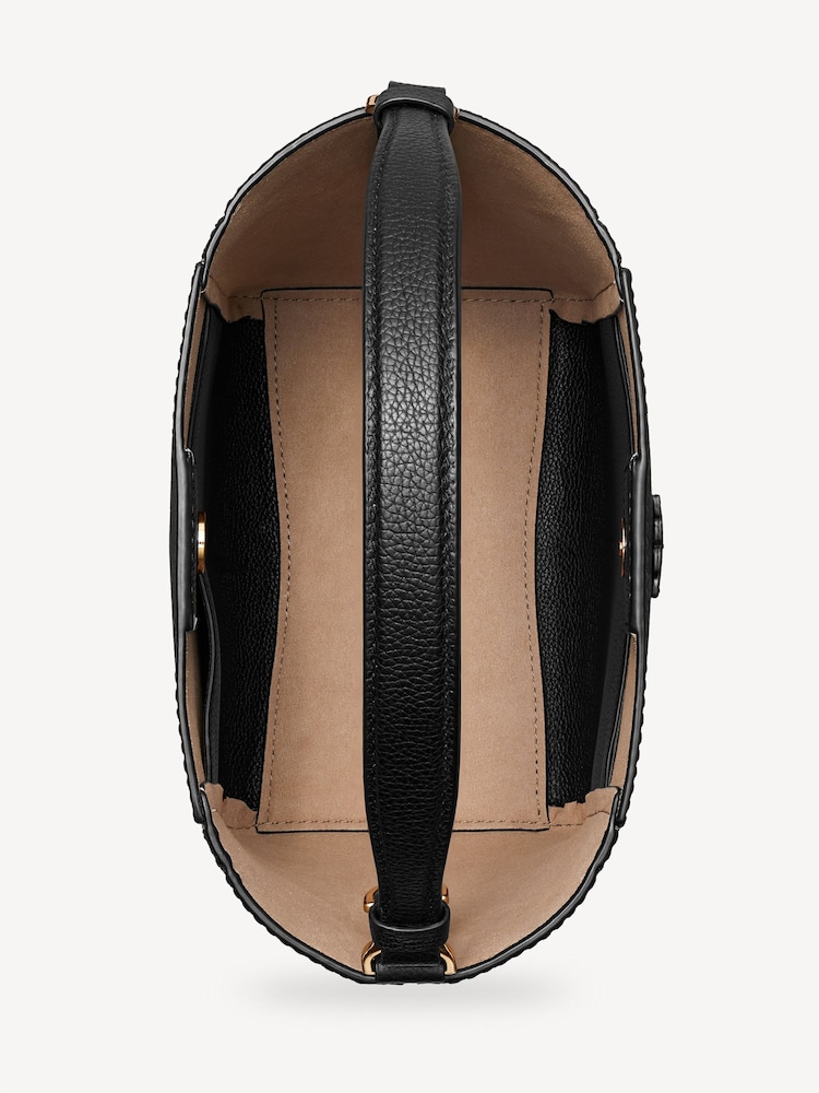 Tory Burch Black McGraw Small Bucket Bag - Image 8 of 8