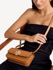 Tory Burch Brown Eleanor Small Convertible Shoulder Bag - Image 2 of 6