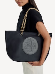 Tory Burch Black Ella Chain Tote - Image 2 of 8